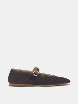 Ballet Mary Jane / Chocolate Satin