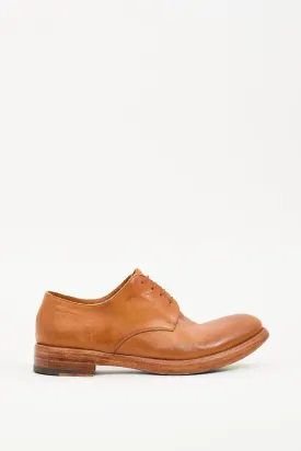 Brown Leather Lace Up Loafer