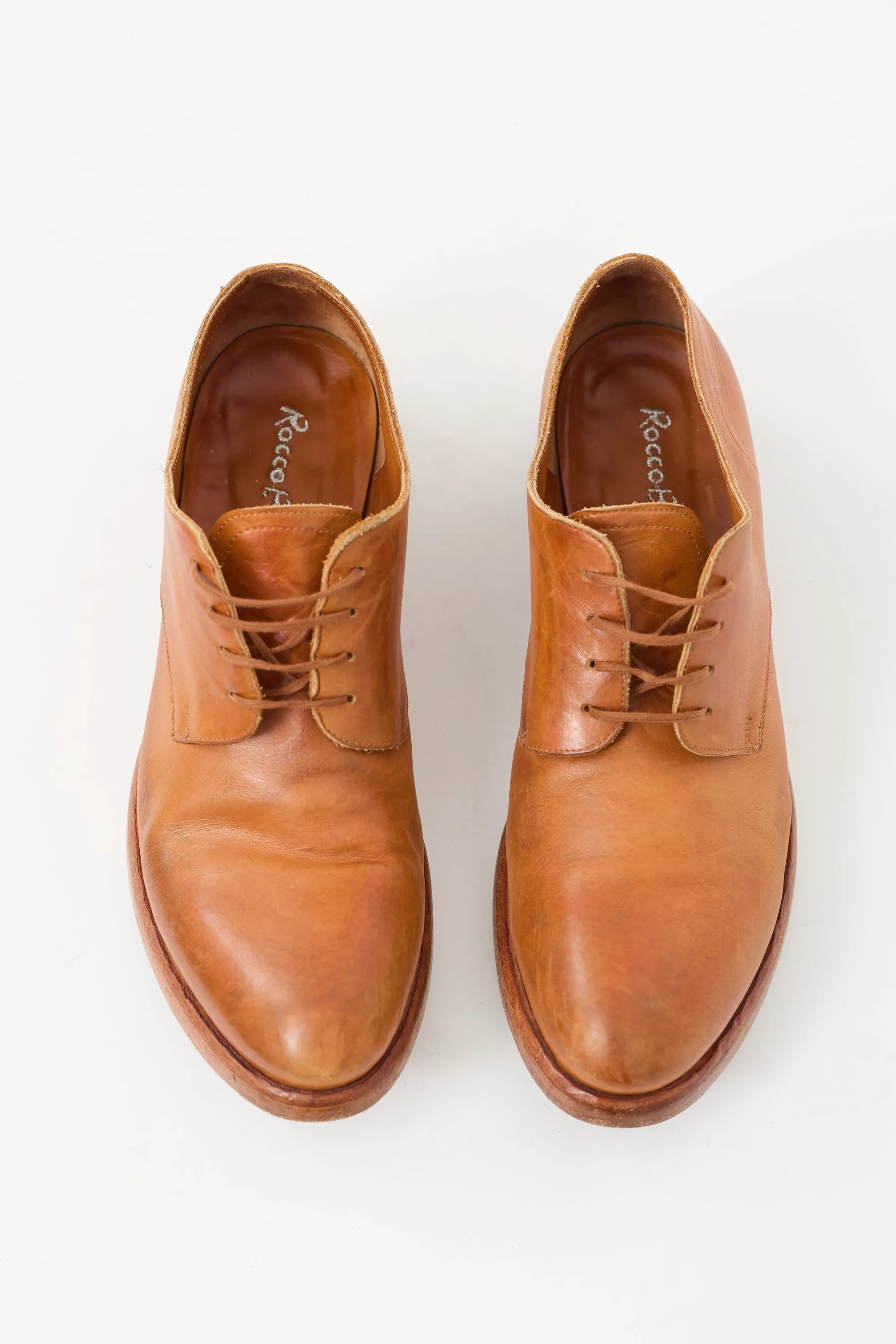 Brown Leather Lace Up Loafer
