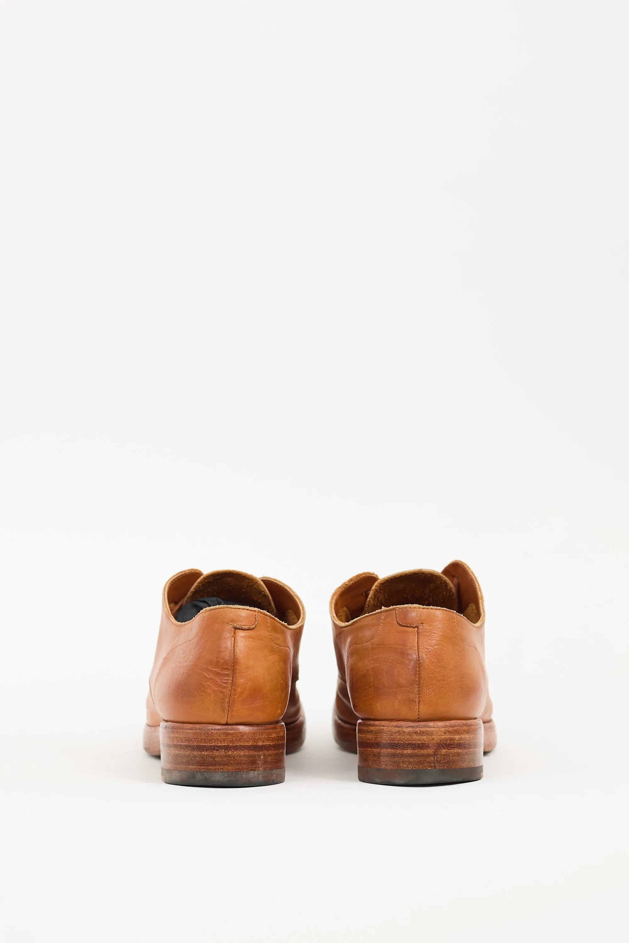 Brown Leather Lace Up Loafer