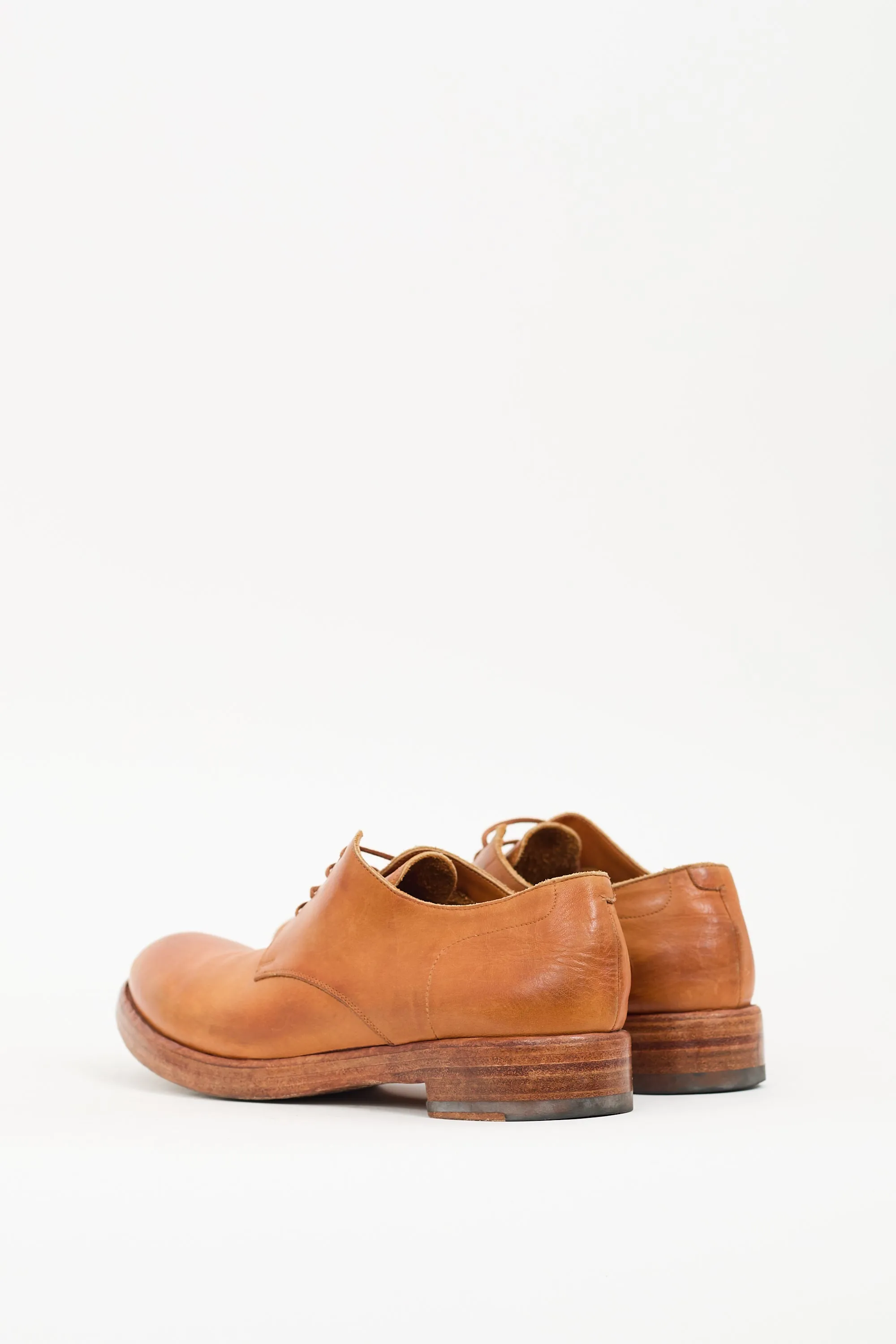 Brown Leather Lace Up Loafer