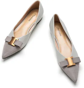 C.Paravano Womens Flats I Flat for Women Leather I Pointed Toe Flats I Ballet Flats for Women I Slip on Dressy Flats