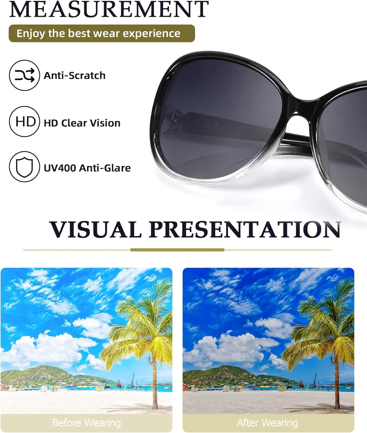 FIMILU Sunglasses for Women Trendy Polarized Sunglasses Oversized Big Sun Glasses Ladies Shades UV Protection