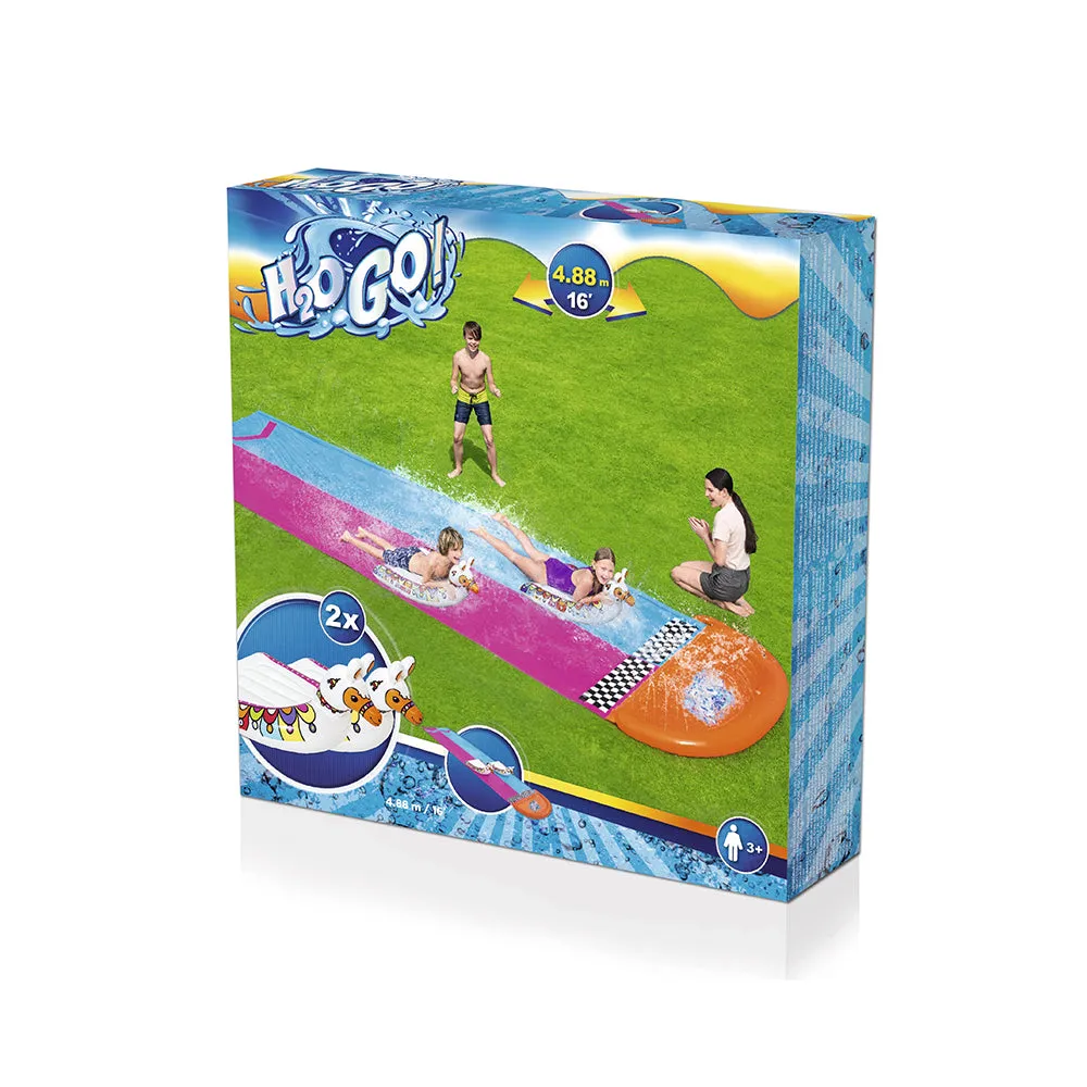 Inflatable Double Water Slide with Llama Riders, Bestway