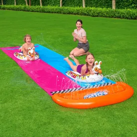 Inflatable Double Water Slide with Llama Riders, Bestway