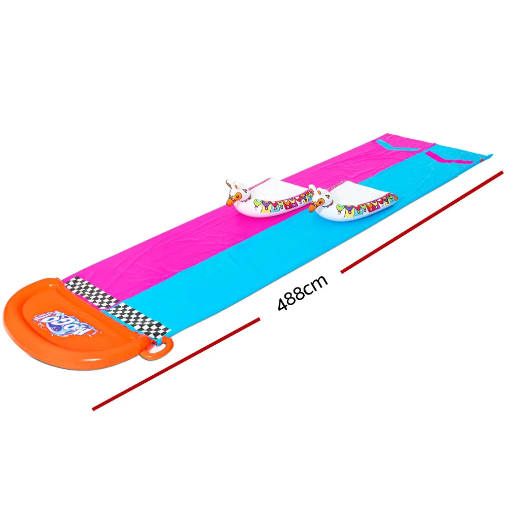 Inflatable Double Water Slide with Llama Riders, Bestway