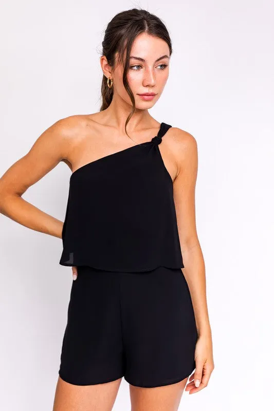 Solo Chic One Shoulder Romper